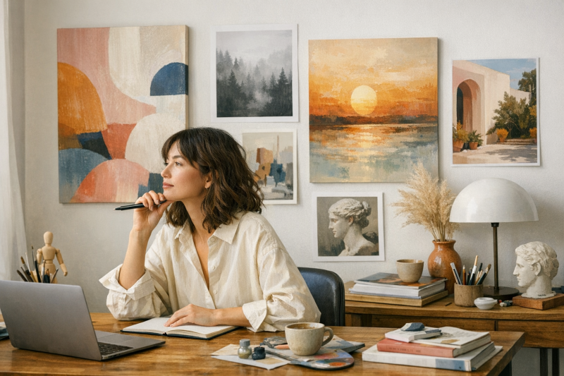 Kunst im Arbeitsraum: Wie Bilder Kreativität und Inspiration fördern