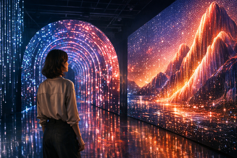 Immersive Erlebnisse schaffen: Wie LED-Technologie Räume in Kunstinstallationen verwandelt