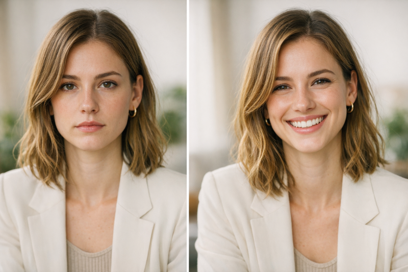 Wirkungen des Lächelns auf die Wahrnehmung